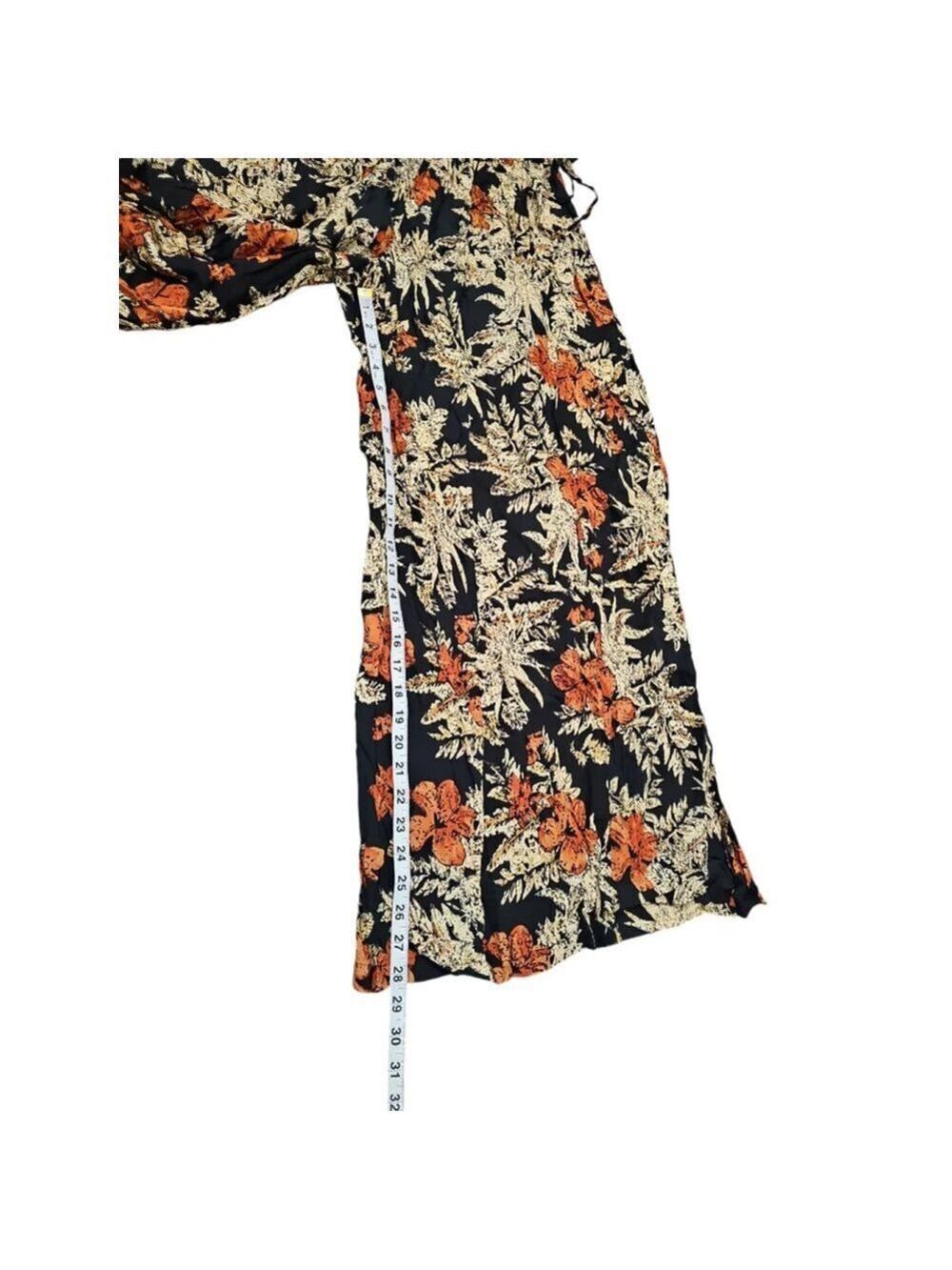 Raga Island Fever Floral Wide Leg Boho Pants Sz S - Picture 7 of 10